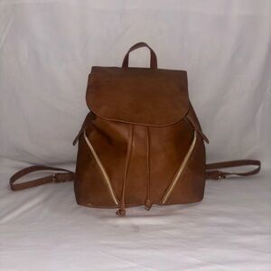 Brown Leather Ulta Beauty Weekender Backpack